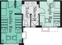 Single Room Floor Plan